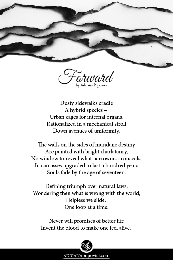Forward, poem by Adriana Popovici