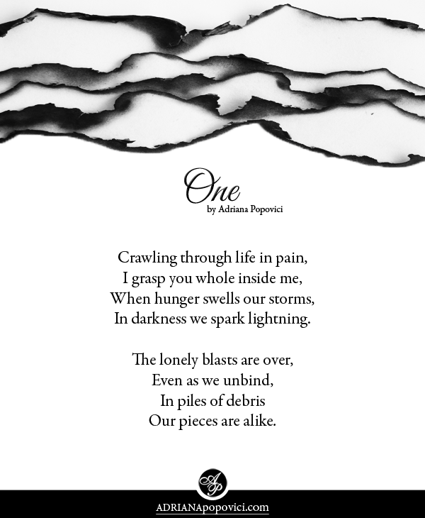 One, poem by Adriana Popovici
